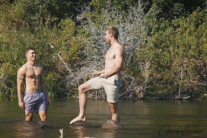 Elian & Jacob Get Soaked Image