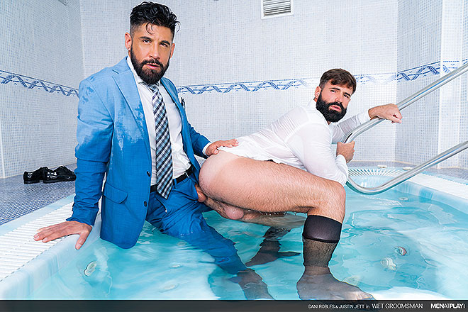 Wet Groomsman Image